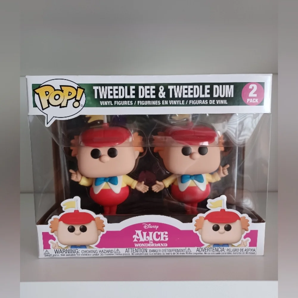 Tweedle Dee And Tweedle Dum From Alice In Wonderland‎ Disney 2 Pack Funko Pops